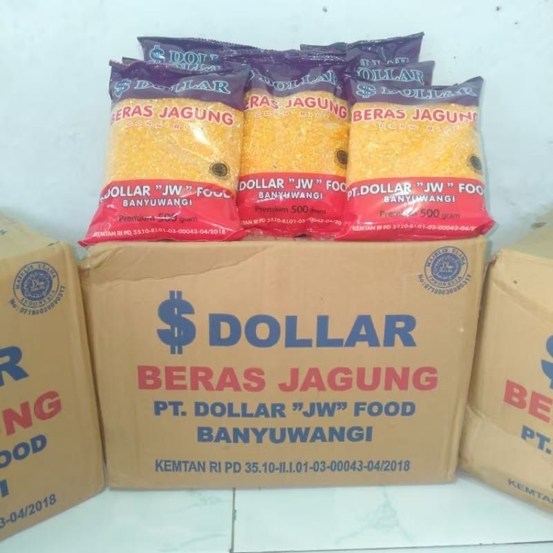 

BERAS JAGUNG DOLLAR 1 DUS (20 pcs) MURAH ORIGINAL
