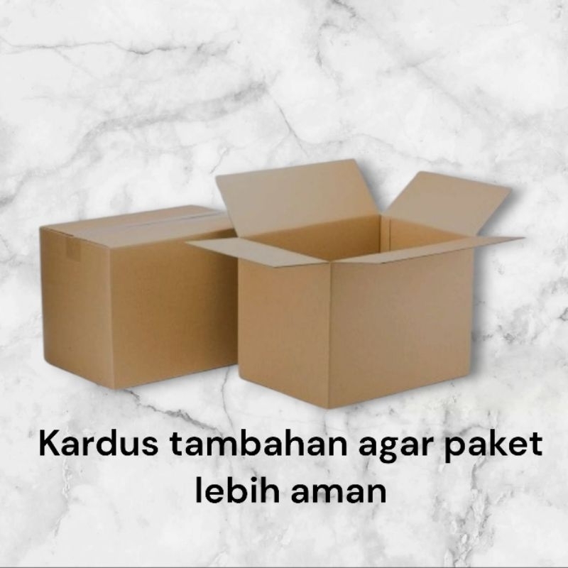 

Kardus tambahan agar paket lebih aman