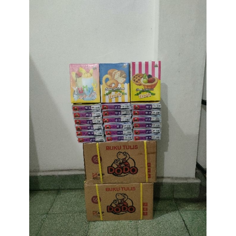 

Buku Tulis Dodo isi 50 lembar (1pak=10pcs)