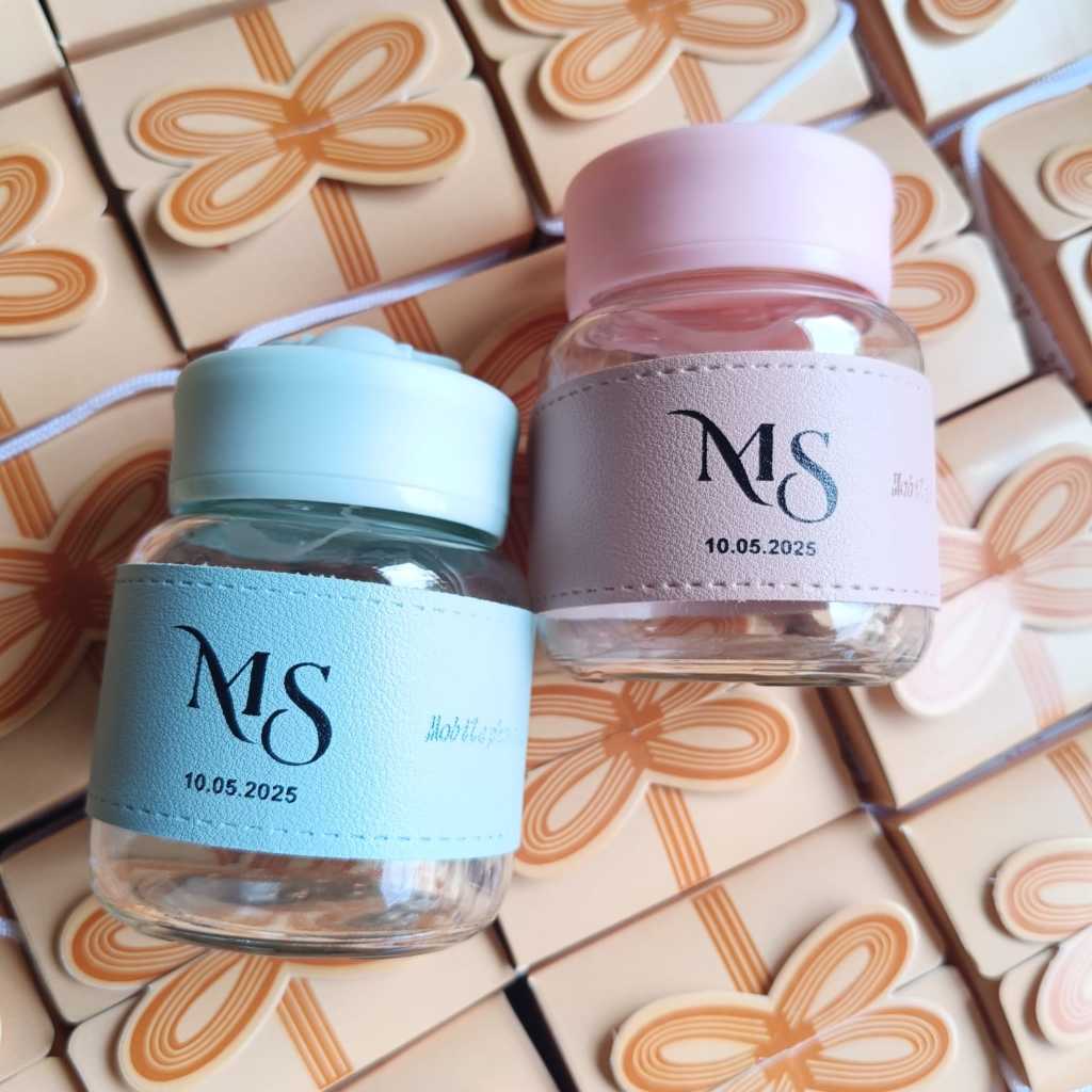 SOUVENIR BOTOL PHONE HOLDER SOUVENIR AQIQAH PERNIKAHAN DAN KHITAN  SABLON NAMA