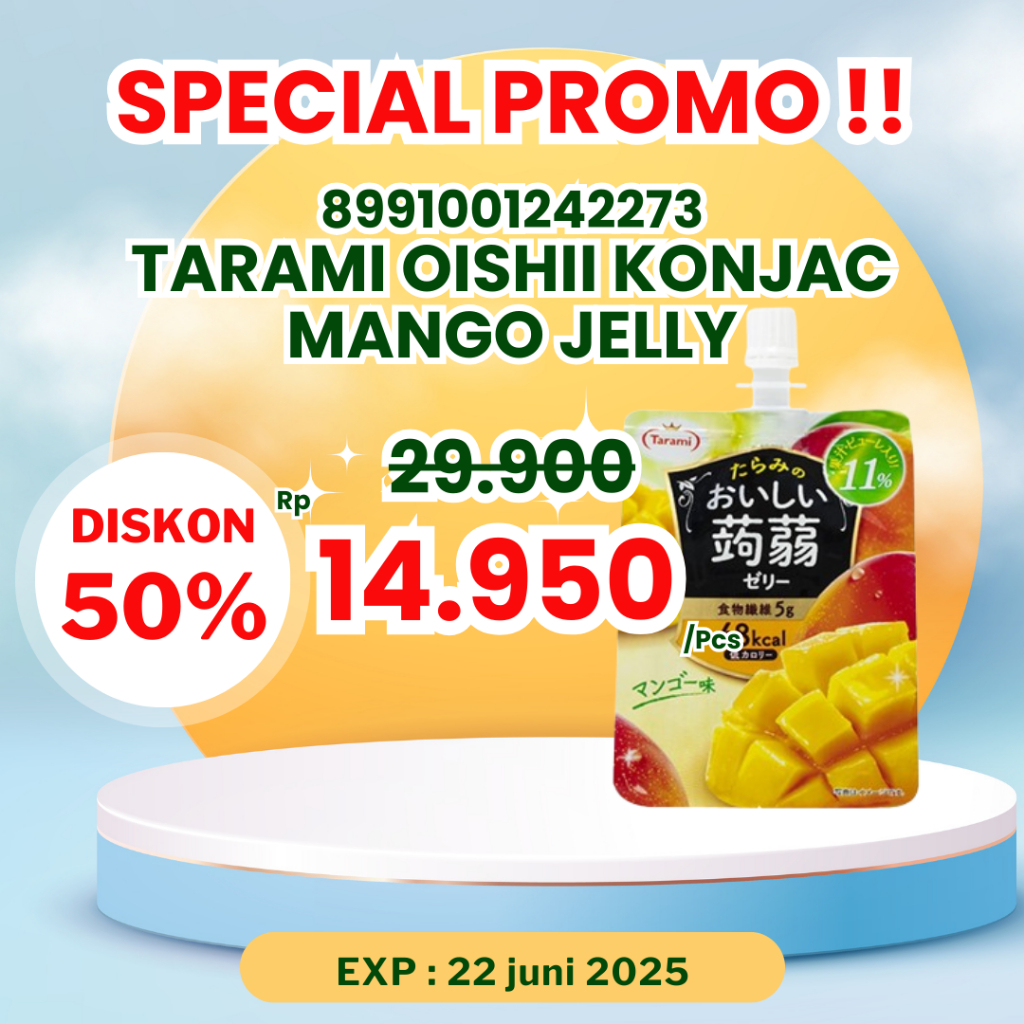 

TARAMI OISHII KONJAC MANGO JELLY 150ml