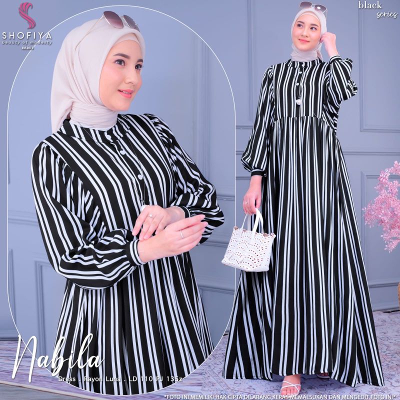 { NEW } GAMIS DRESS NABILA BY SHOFIYA // WANITA FASHION MUSLIM / JOYCE MIDI BY KALALOVA