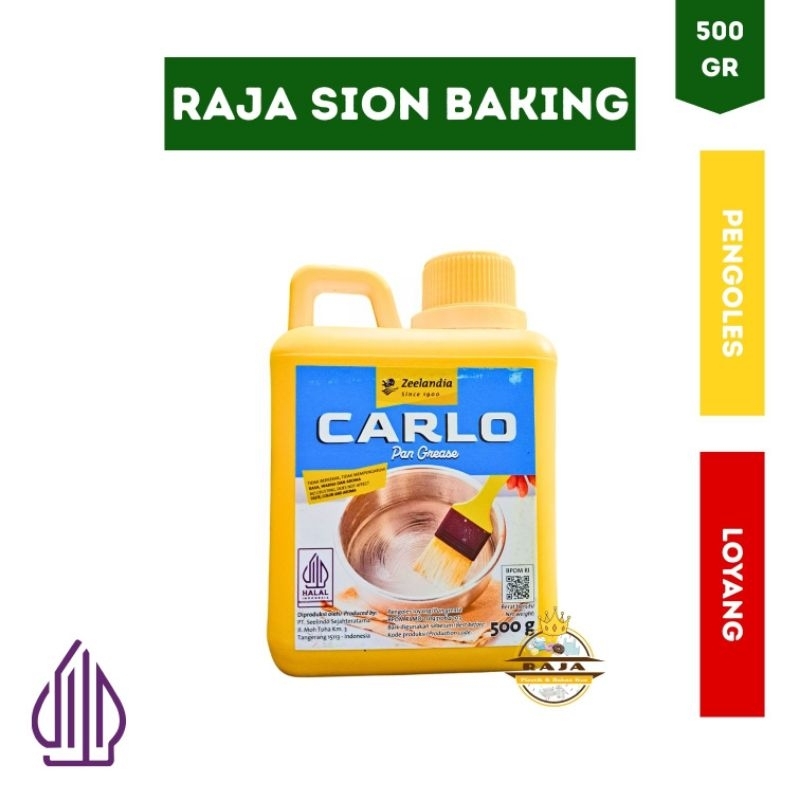 

CARLO Pengoles Loyang 500gr / Zeelandia Carlo Pan Grease
