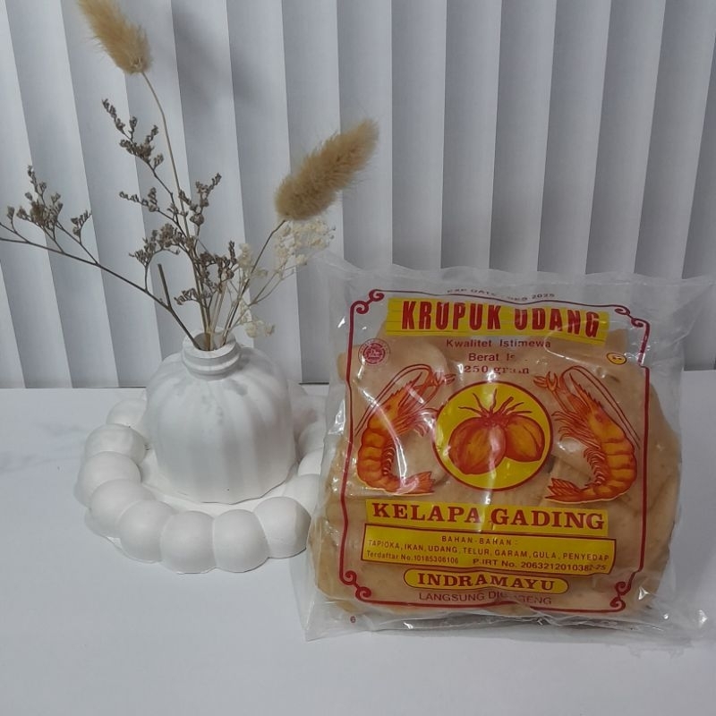 

Krupuk Udang Kelapa Gading Kerupuk Udang Indramayu 250 gr