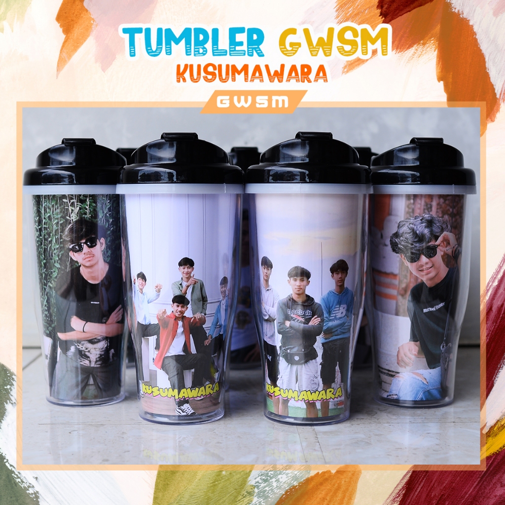 Tumbler GWSM Kusumawara Bonus 25 Photocard GWSM Unofficial Fans Made Botol Minum