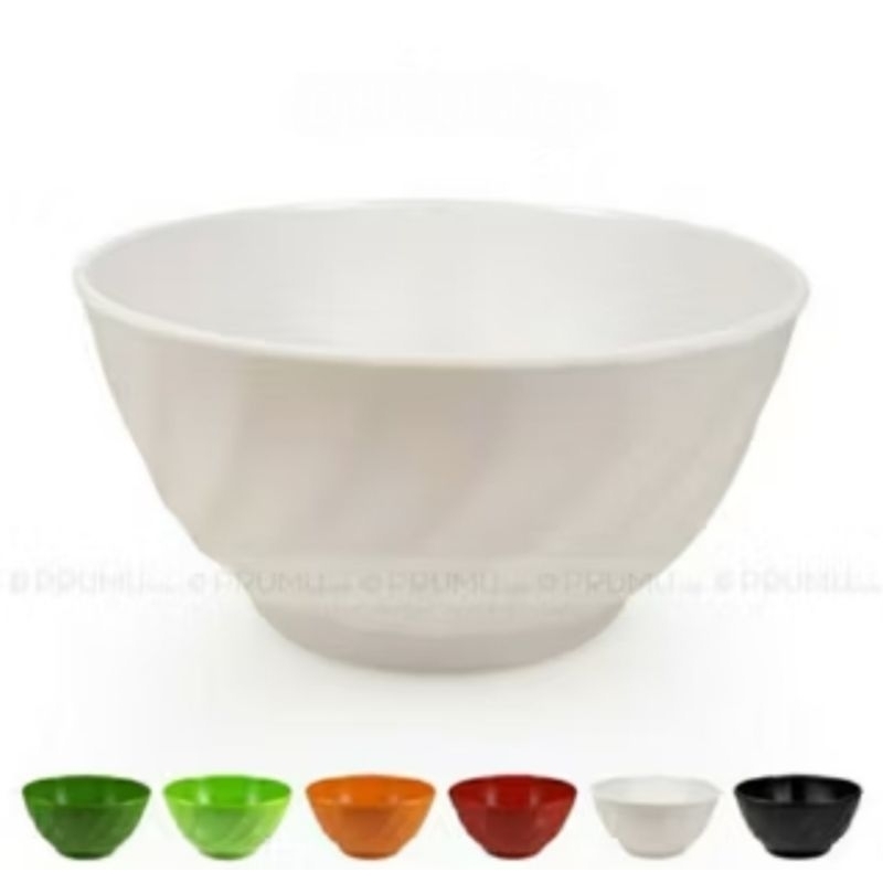 { M-9060 } Mangkok Mie Ulir Melamin 6 inch Merek Unica