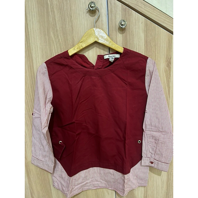 Prelove Blouse Remix Jeans