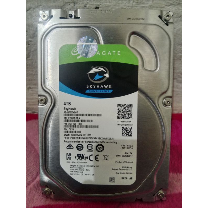 HDD INTERNAL CCTV  SEAGATE SKYHAWK 4TB (SECOND)