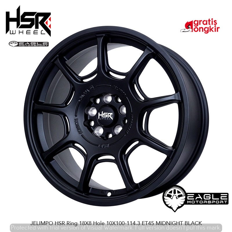 Velg Mobil Ring18 HSR JELIMPO Untuk Innova Expander Crv dll r18