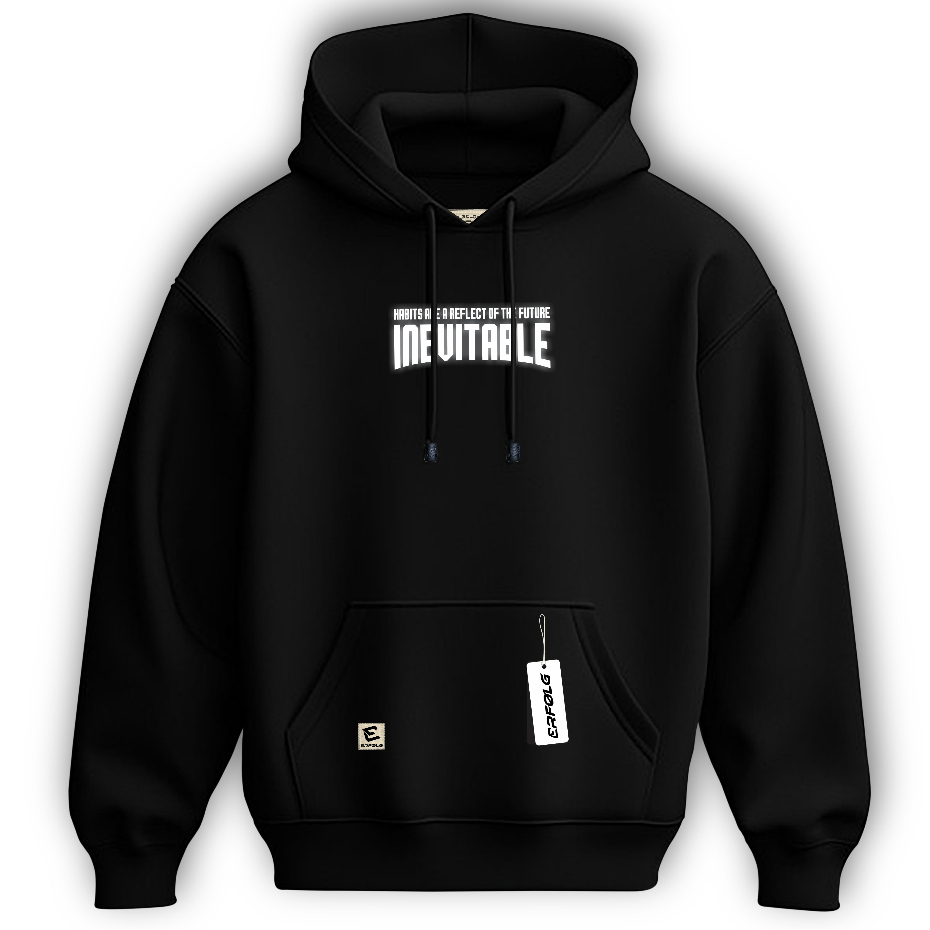 ERFOLG Hoodie Jumper Reflektif INEVITBALE Menyala Dalam Gelap Pria Wanita Sweater Cowok Premium