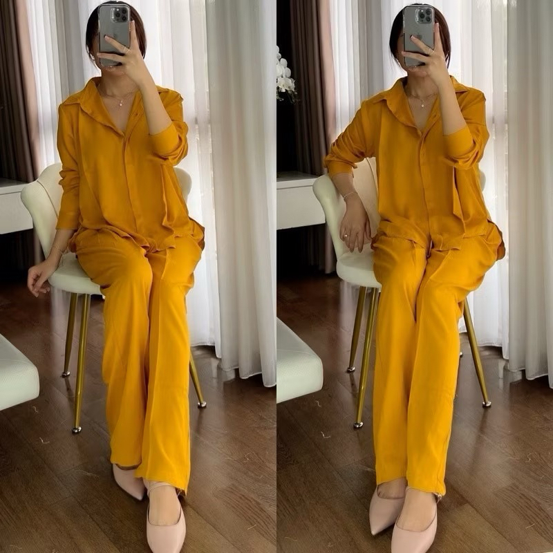 PIYAMA LENGAN PANJANG | SET HIJAB WANITA RAYON | SET BUSUI FRIENDLY