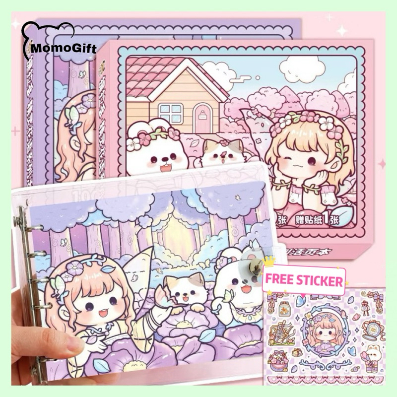 

Buku Binder Elf Flower Leaf Book Notebook Catatan Aesthetic Dodogirl TLD157