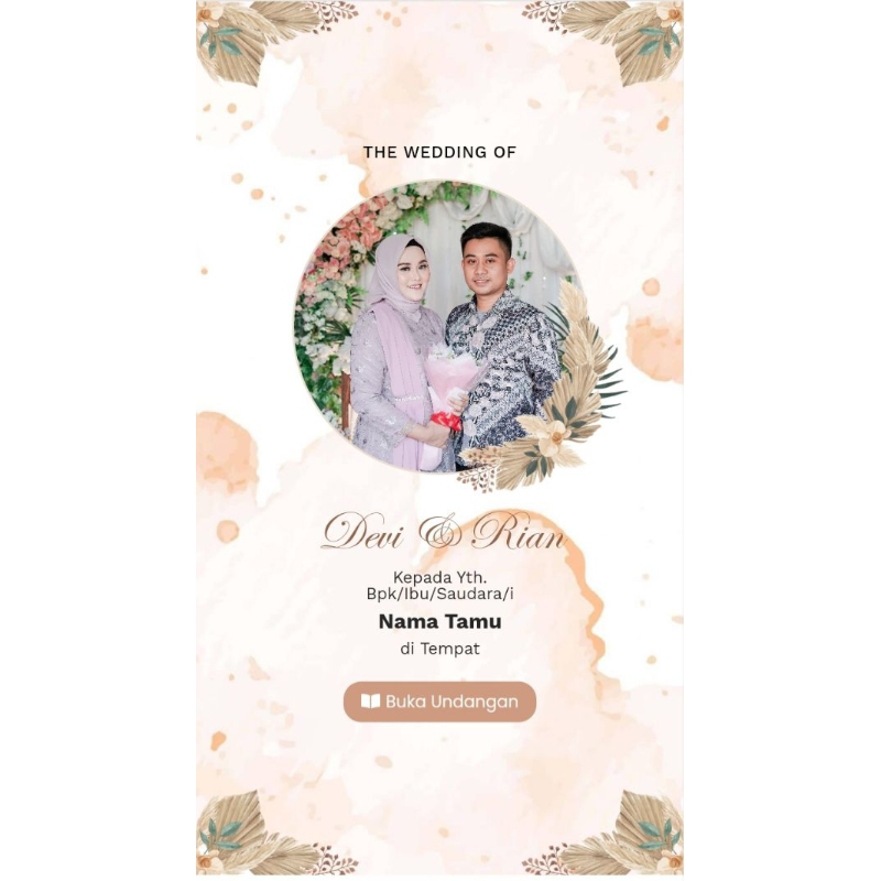 UW-001 l Undangan Digital website Popular Rustic