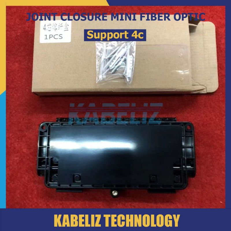 JOINT CLOSURE FIBER OPTIC 4 CORE MINI 4C MURAH JOINT BOX JOIN CLOSURE 4CORE OUTDOOR WATERPROOF