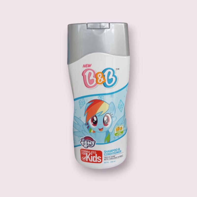 Shampoo & Conditioner B&B Kids Litle Pony Rainbow 200ml - Perawatan Rambut Anak Anak