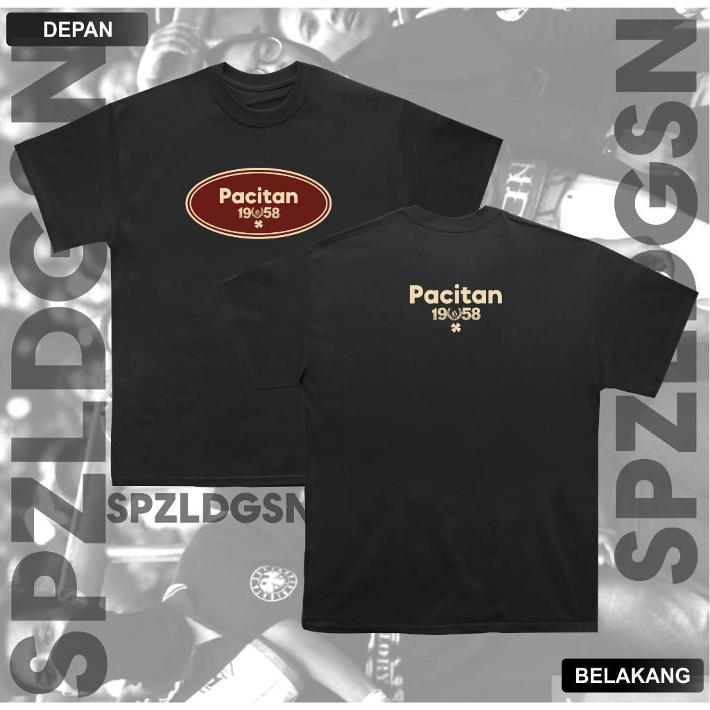 Kaos Pacitan 1958 Tshirt Suporter Pacitan 1958 katun knitto