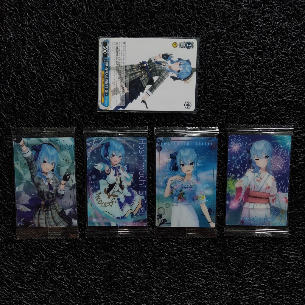 hoshimachi suisei hololive wafer card kartu wafer set