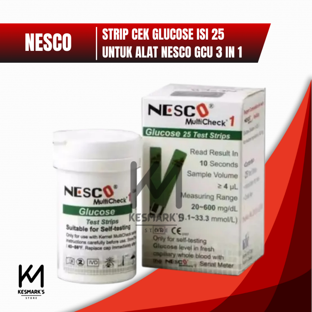 Strip Nesco Gula Nesco Glucose Strip Gula Nesco Gula Darah Nesco Blood Glucose