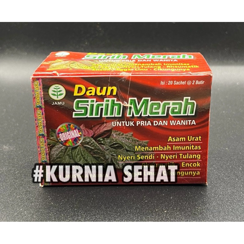 

DAUN SIRIH MERAH ORIGINAL 100% [ KOTAK ]