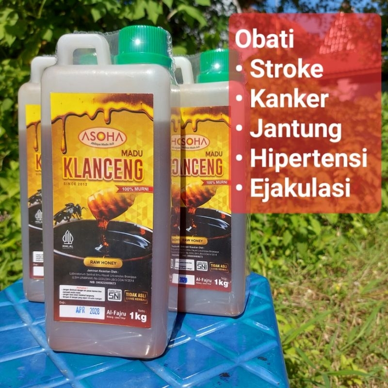 

ASOHA Madu Klanceng Hutan Liar 1kg | NO TIPU-TIPU | Madu Kelulut Hutan Liar | Madu Trigona Hutan Liar| Madu Murni | Madu Asli