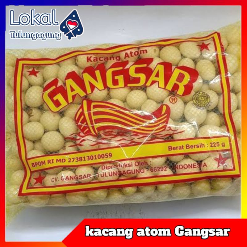 

Kacang Atom Shanghai Cap GANGSAR 210 gram