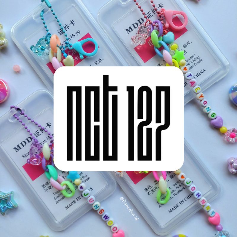 Card Holder Deco + Keychain NCT127/Custom Nama