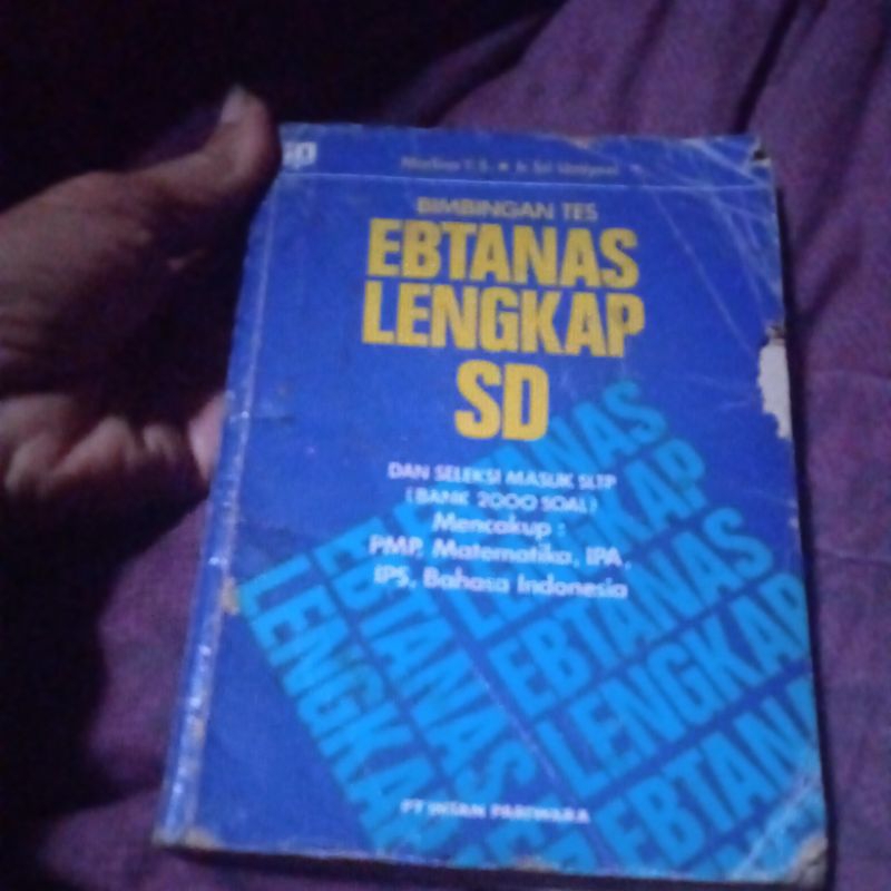 buku Bimbingan tes Ebtanas Lengkap SD, Bank 2000 soal, buku original jadul