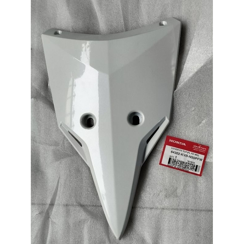 64302-KVB-N50PFW COVER front Top Dada Panel Vario 110 techno putih ORI AHM