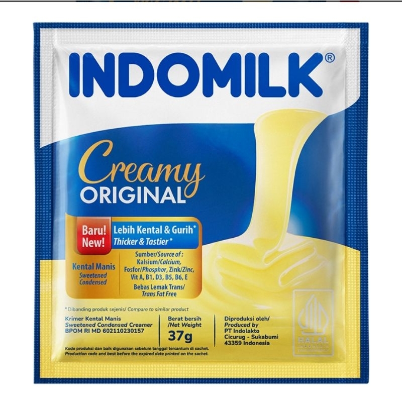 

indomilk kental manis sachet putih 37g x 6