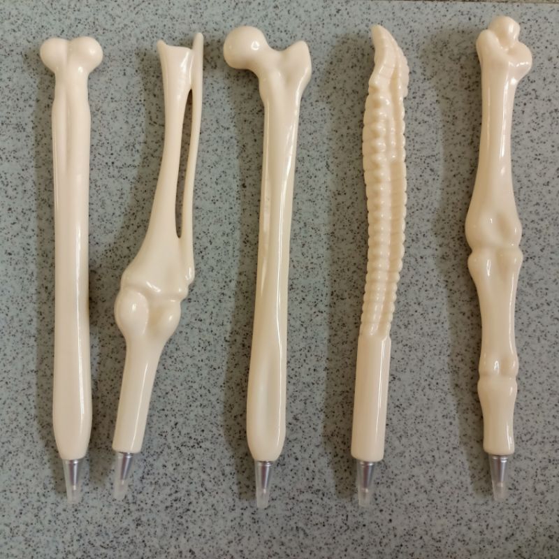 

Hiasan souvenir kedokteran bolpen motif tulang bone pen replika tulang manusia anatomi tulang