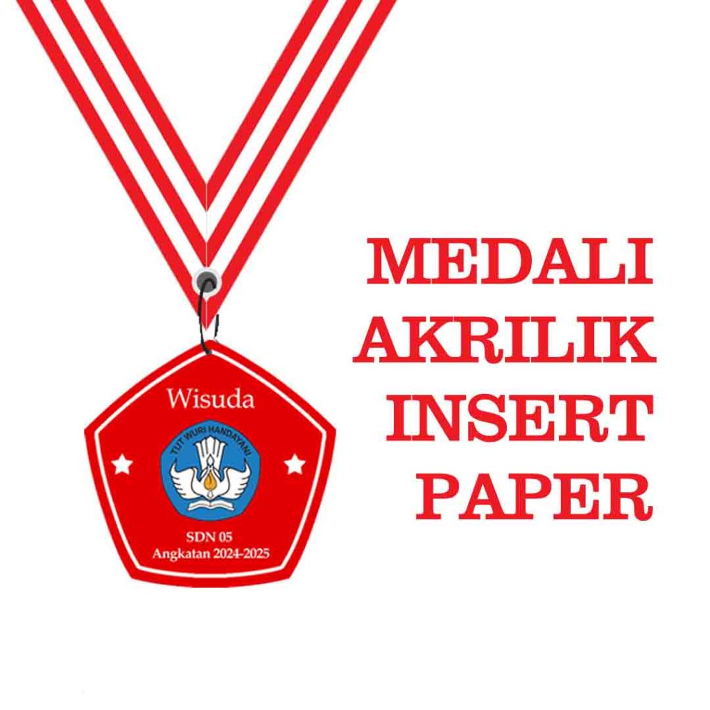 Medali Custom Medali Wisuda Medali Graduation Medali Akrilik Insert Paper