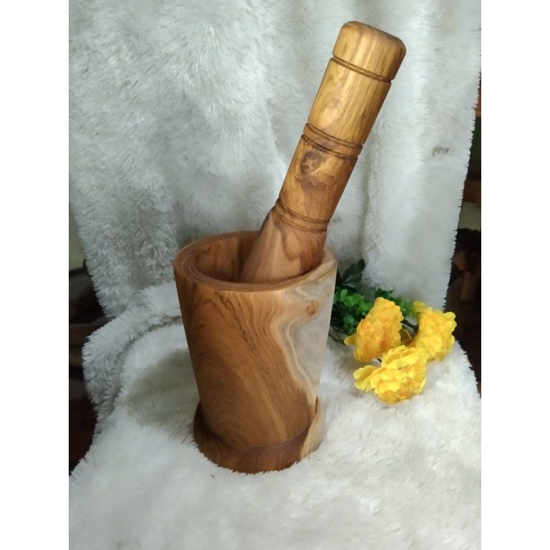 alu lumpang-lumpang kayu jati