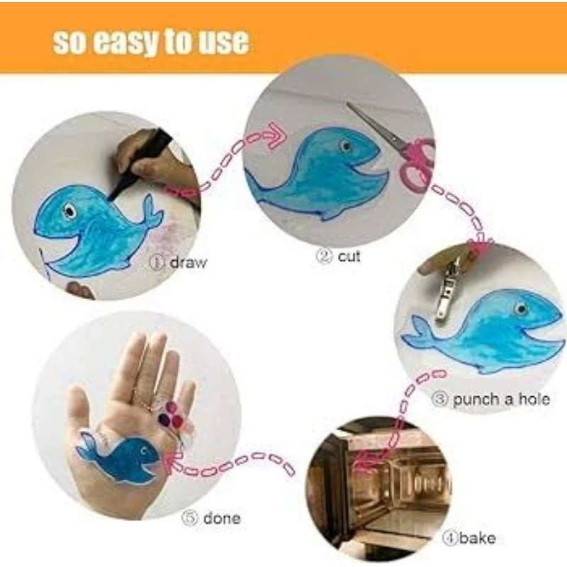 Shrink Paper PAKET LENGKAP READYSTOCK | Handmade DIY Ganci SHRINK PAPER