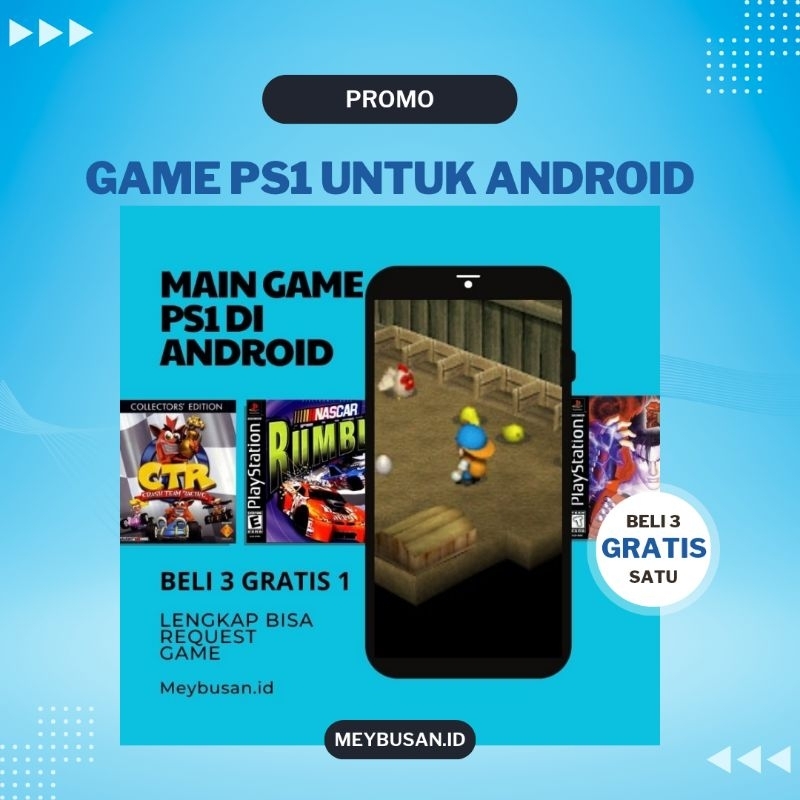 SOFTWARE GAME PS1 PS 1 FOR ANDROID DAN PC