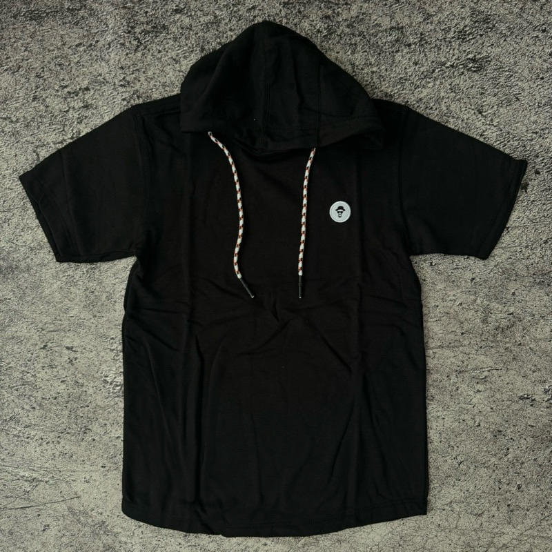 Urgan Kaos Hoodie Pria Kaos Hoodie Pendek
