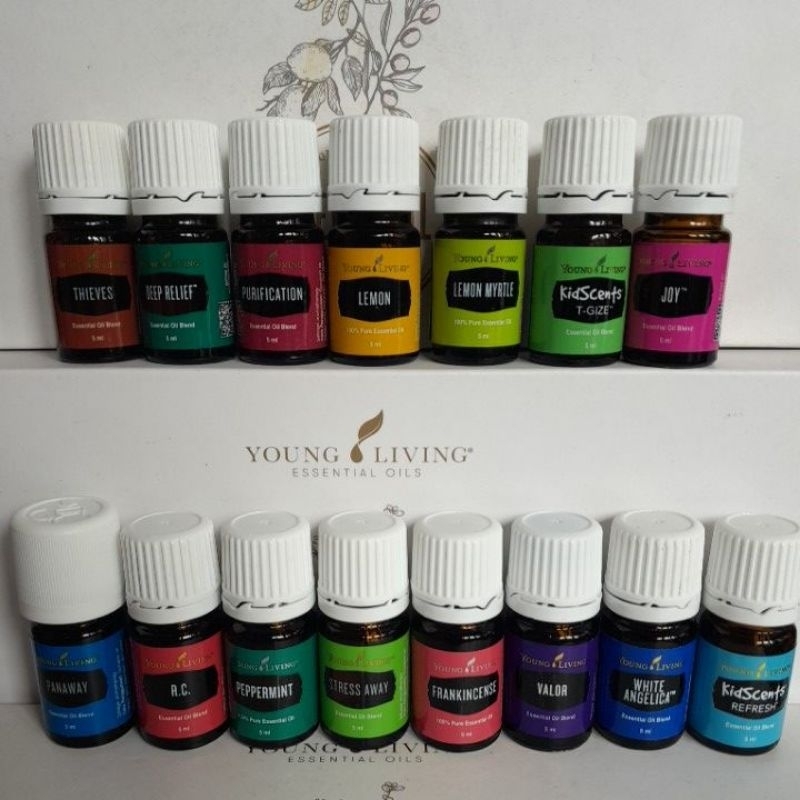 YL 5ml rc oil young living,peppermint oil young living,lavender oil young living,purification oil yo
