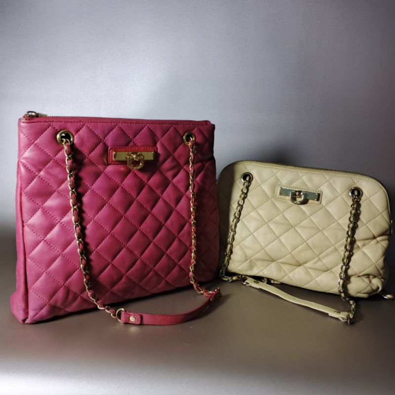Tas Selempang Shoulder Bag DKNY Quilted Leather