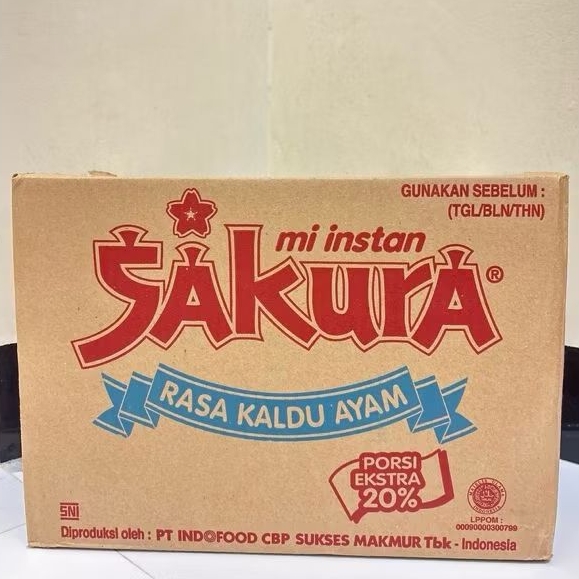 

[1 DUS ISI 40 BUNGKUS] MIE SAKURA KALDU AYAM