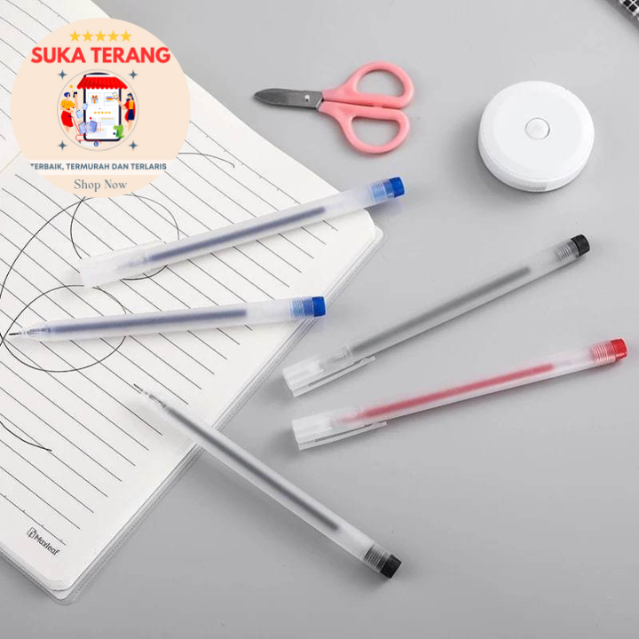 

ST Pulpen Gel 0.5mm TRANSPARANT Bolpoin Pena Pulpen Tinta Gel Cair Pena Pen Gel Termurah