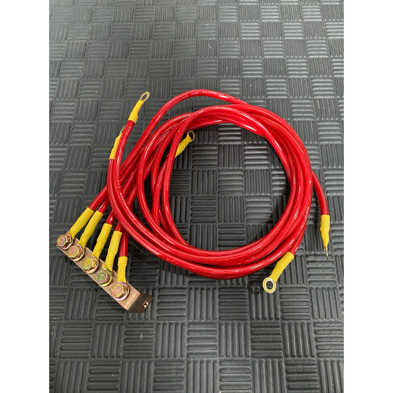 Kabel Grounding Mobil Kabel 8AWG Kabel Ground PROWIRE 5 Titik