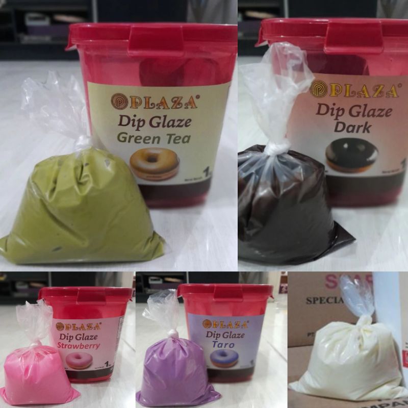 

Paket Selai Dip Glaze isi 5 x 200 gram rasa Dark Choco Strawberry Taro White Greentea