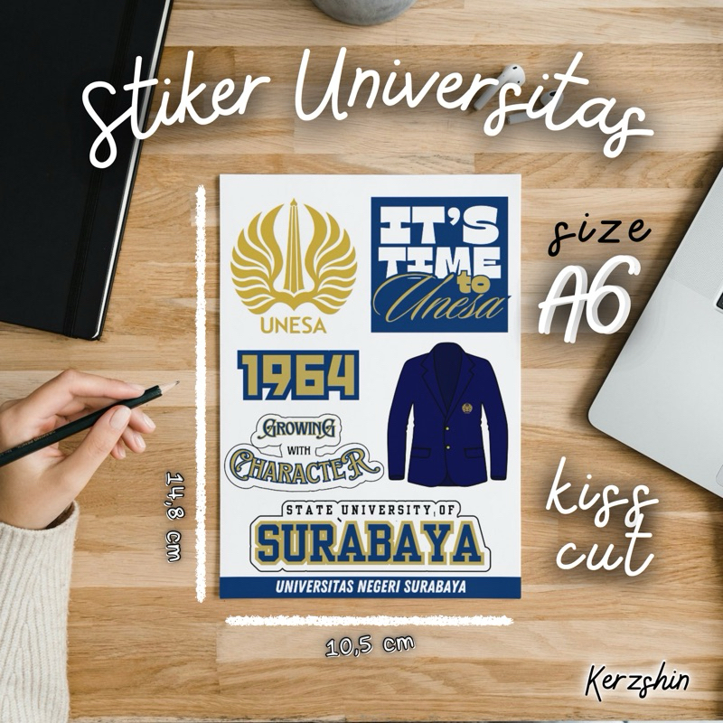 Stiker Universitas Negeri Surabaya - UNESA