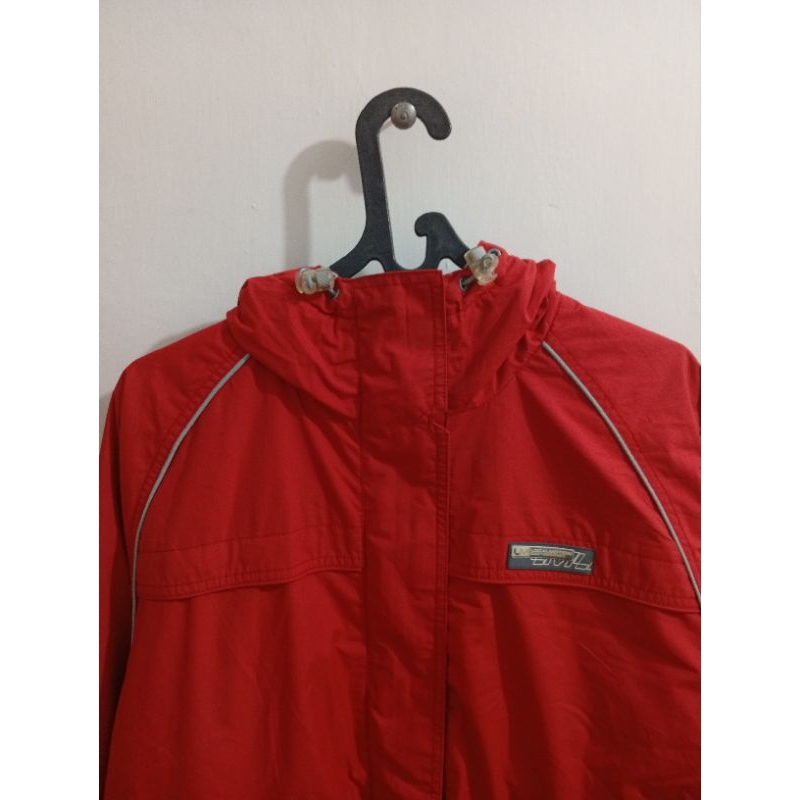 Jaket Second LOCAL MOTION Saku Samping Original size XL Thrifting Outdoor Soft Shell Waterproof Wind