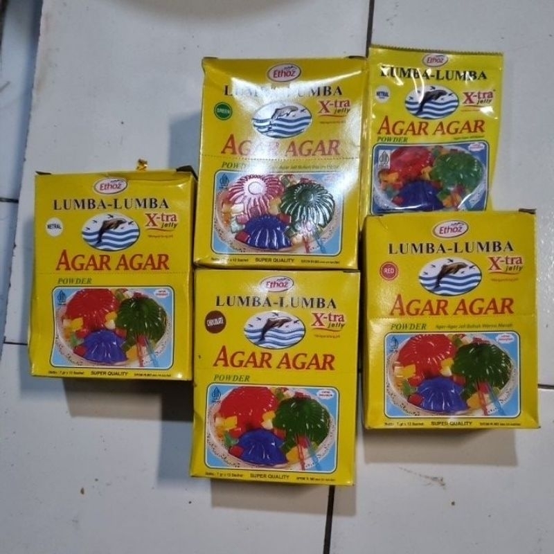 

ECER agar-agar lumba-lumba warna merah, netral, hijau, coklat