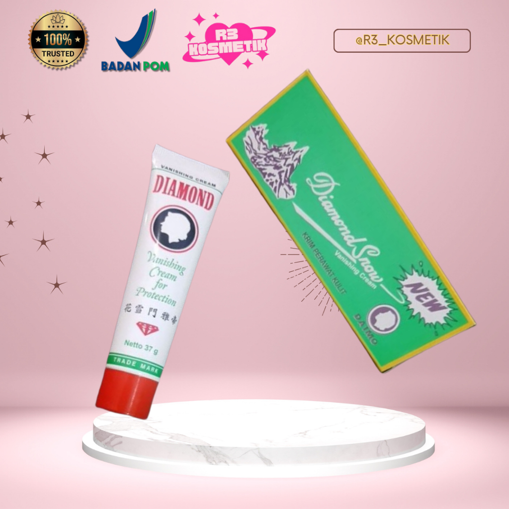 DIAMOND SNOW Vanishing Cream | Krim Pencerah Jadul DIAMOND SNOW - ORI | BPOM