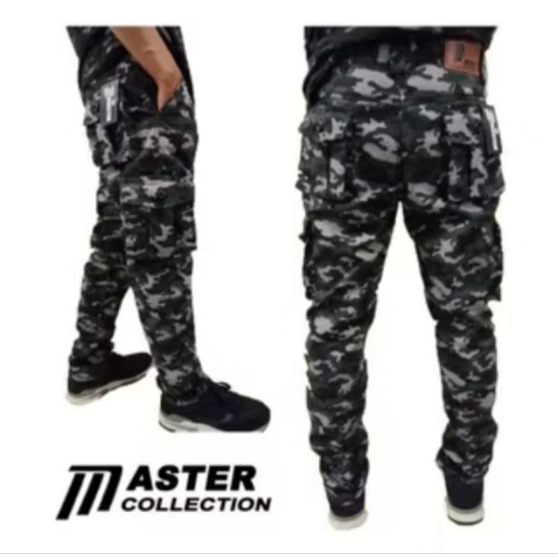 Celana Kargo Panjang Pria PJ Army | Banyak Kantong Celana Gunung