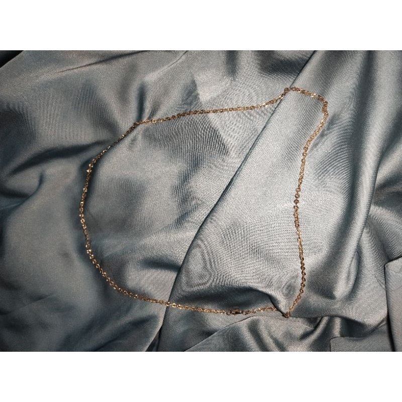 aksesoris perhiasan kalung preloved kode 18Kgp (gold plated)