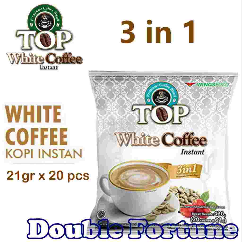 

TOP WHITE COFFE INSTAN 3 IN 1 420g ( 20 SACHET @21g)