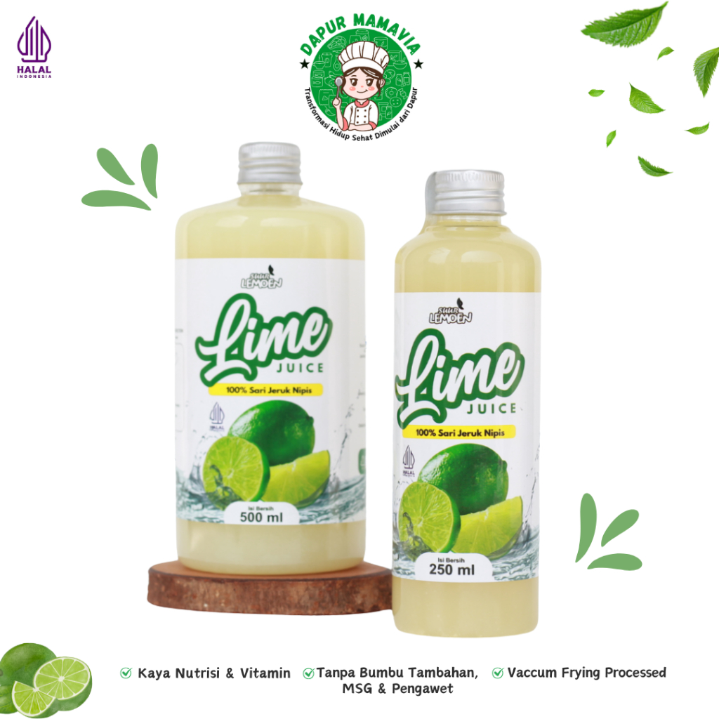 

Sari Jeruk Nipis Murni Suur Lemoen Pure Lime Juice 250-500ml