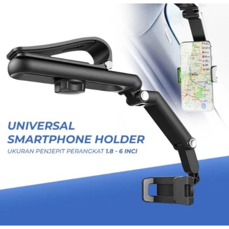 Car Holder Sun Visor Smartphone Universal 360 degree / Holder Sun Visor Mobil